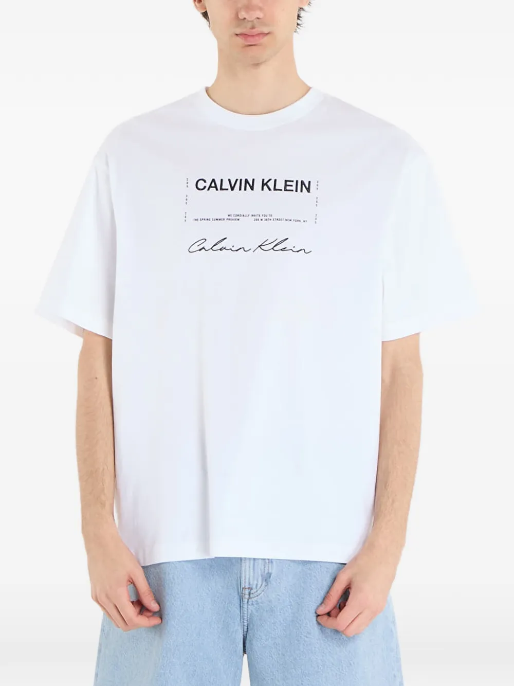 Calvin Klein graphic-print T-shirt - Weiß
