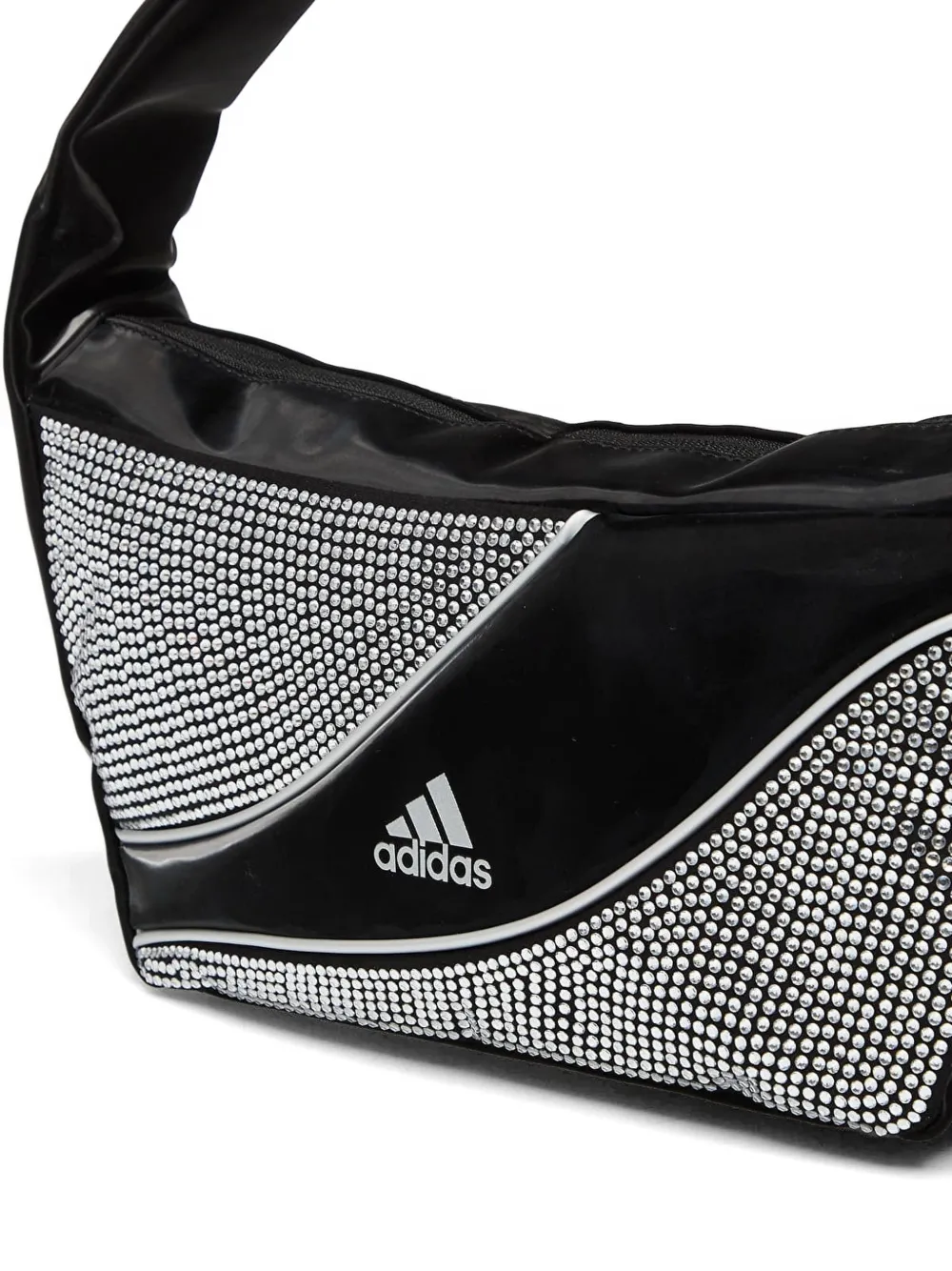 adidas Kleine shopper met stras Zwart