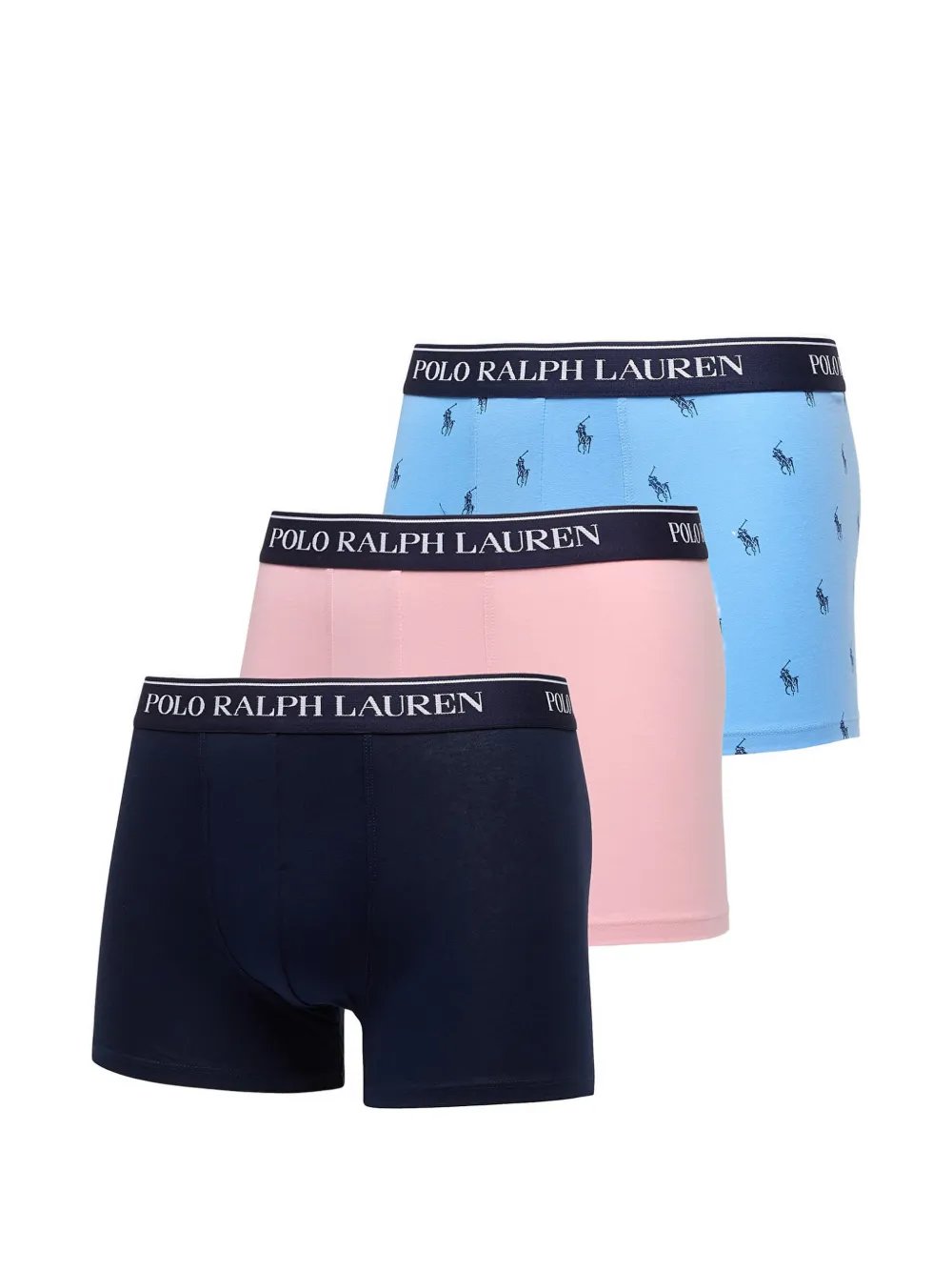 Polo Ralph Lauren logo-waistband trunks (set of three) - Blu