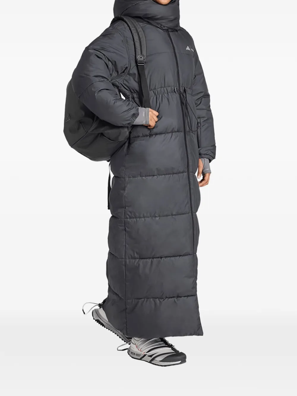 adidas x Moon Boot jas met capuchon Zwart