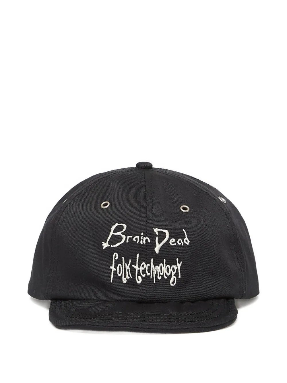 Brain Dead Folk Technology Baseball Cap In Black