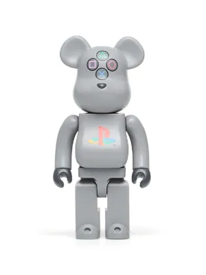 BE@RBRICK TIM 1000％ BearBrick Amirex Texalium Be@rbrick 1000% Figure | Silver | FARFETCH