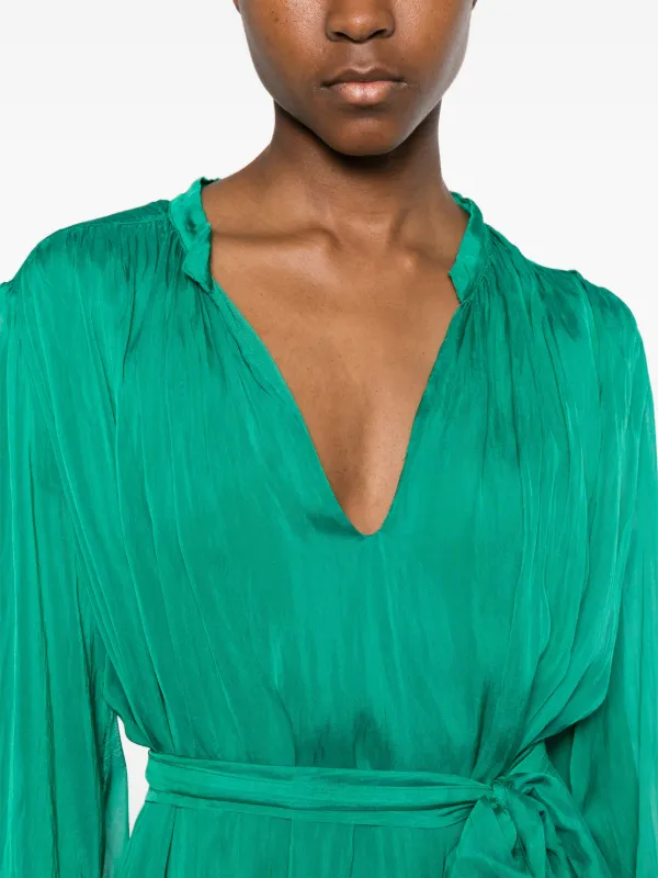 green belted mini dress Enola Green Belted Mini Dress RENTAL Olivia Rubin