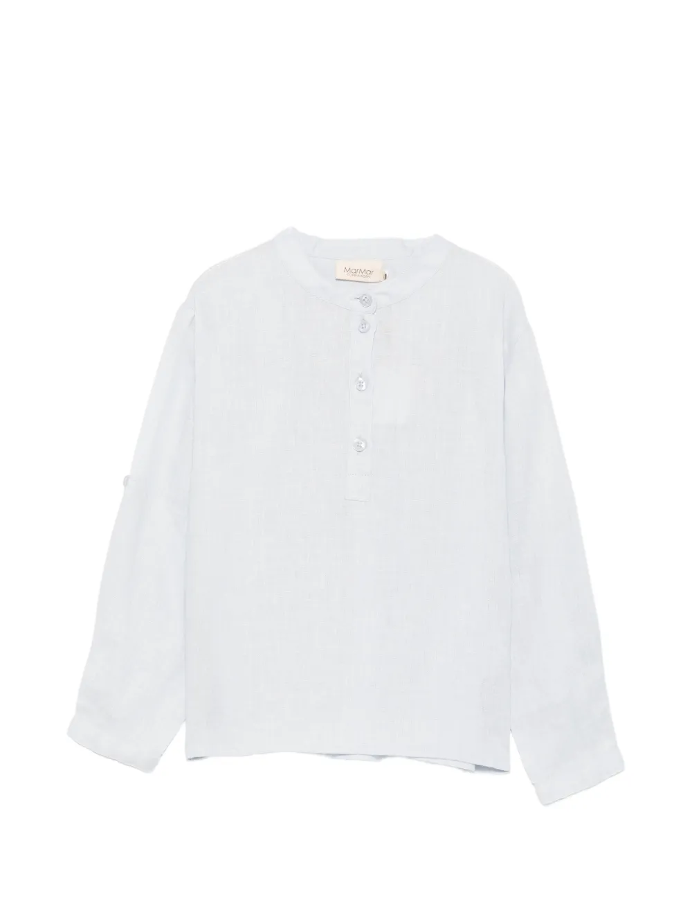MAR MAR COPENHAGEN KIDS button-placket long-sleeve shirt - Blu