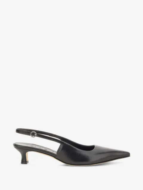 Aeyde slingback pointed-toe mules