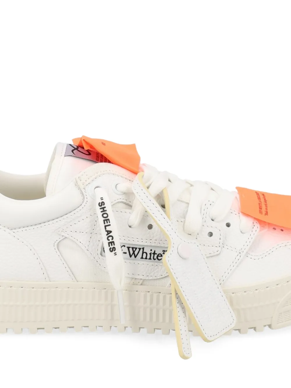 Off-White zip tie panelled sneakers Wit