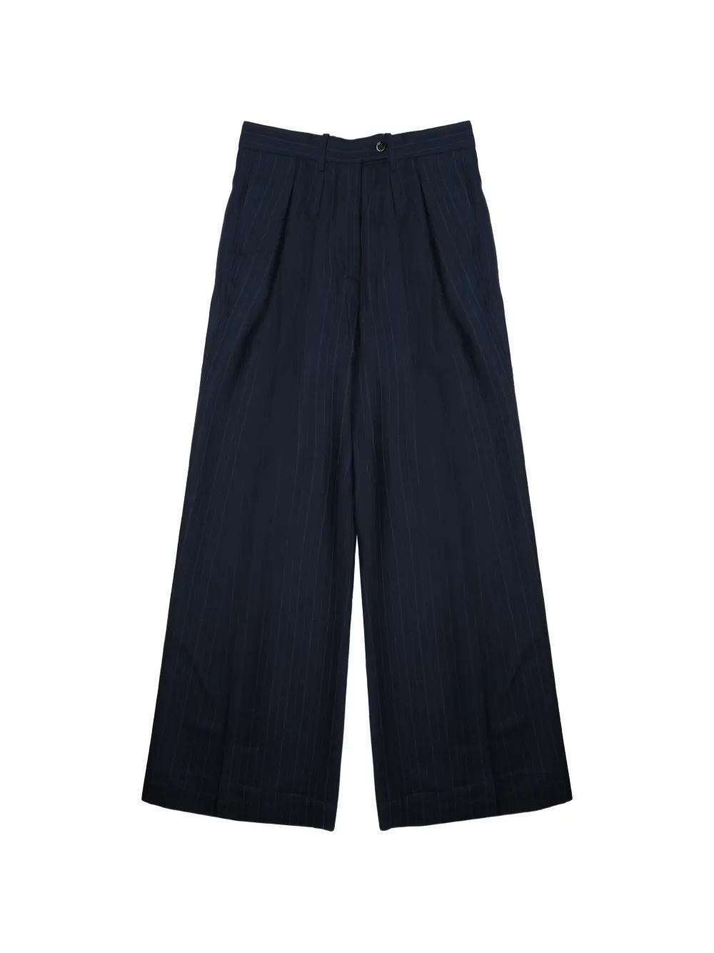 Nine In The Morning pinstriped pleated trousers - Blu