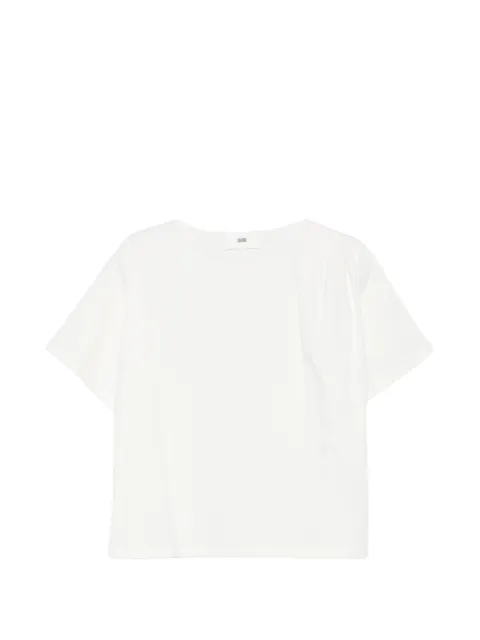 SOLOTRE gathered-trim T-shirt