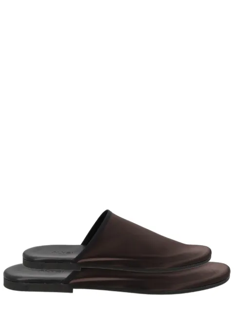 Alysi satin-finish flat mules 