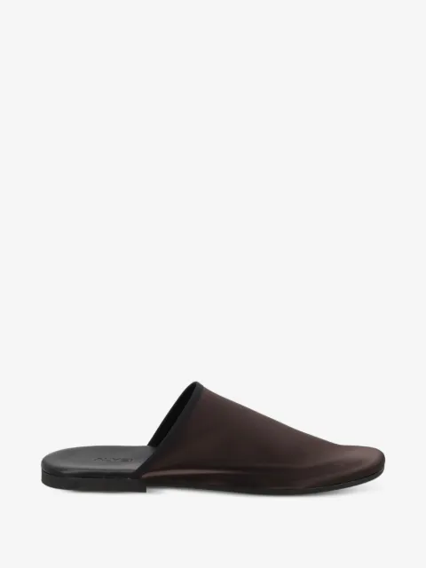 Alysi satin-finish flat mules 