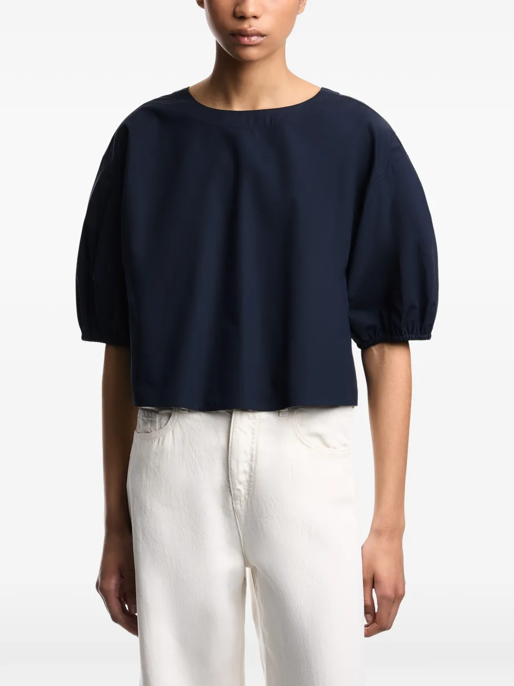 Emporio Armani puff-sleeve blouse · 40