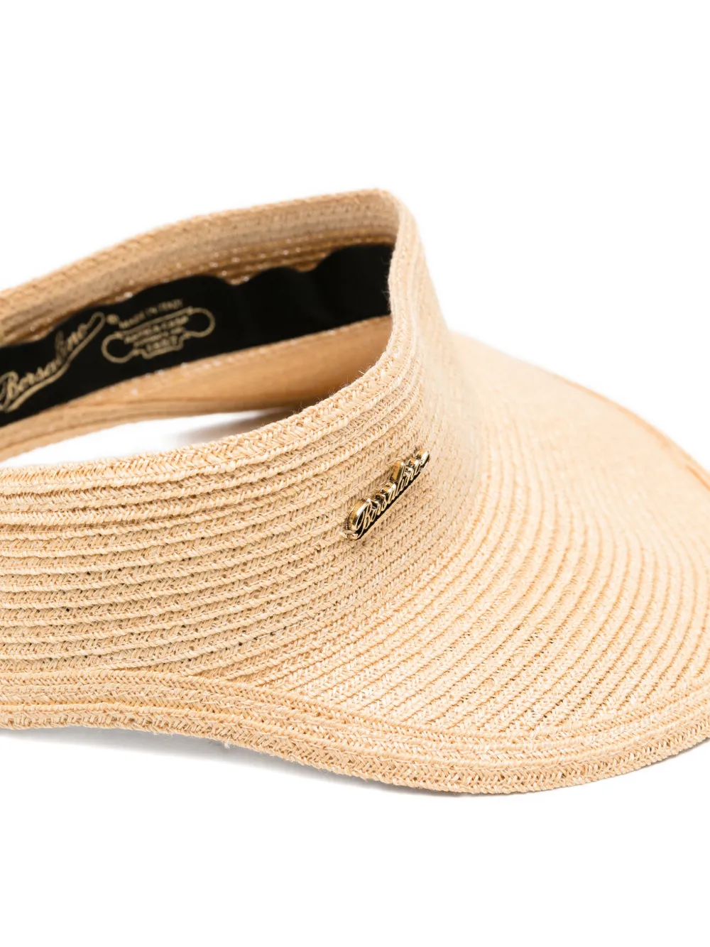 Borsalino Hoed met logopatch Beige