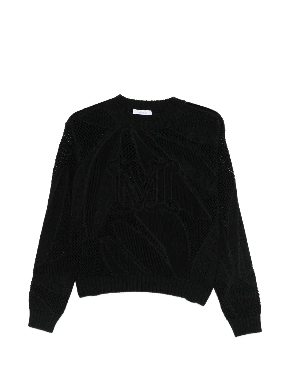 Max Mara openwork sweater - Nero