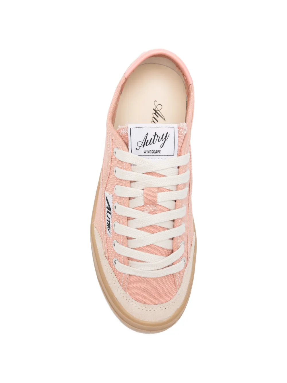 Autry Windscape logo-patch sneakers Roze