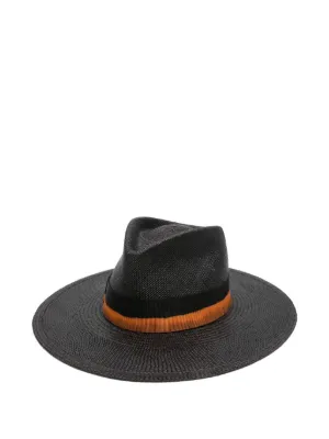 NEW LACK OF COLOR riviera ultra wide hat in black display picture 1