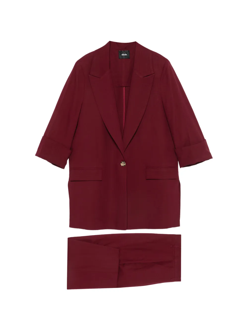 DIXIE single-breasted suit - Rosso