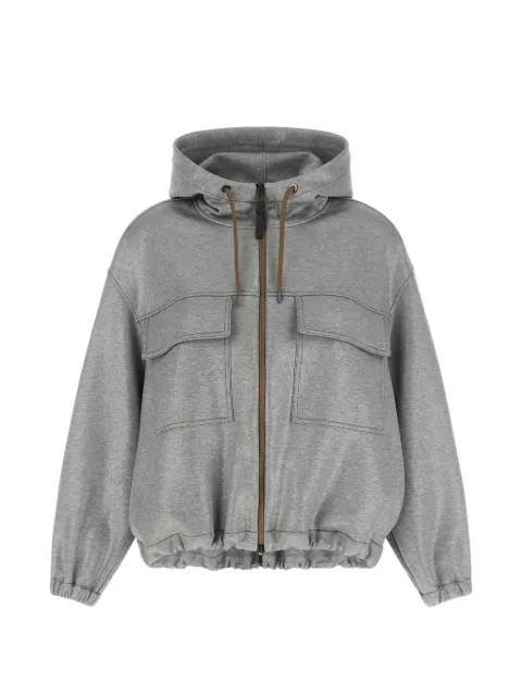 Brunello Cucinelli zip-up bomber jacket