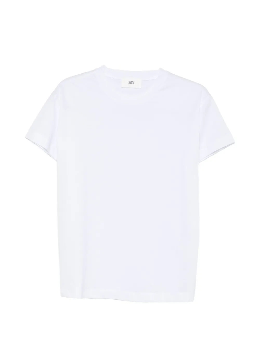 Solotre Crew-neck T-shirt In White