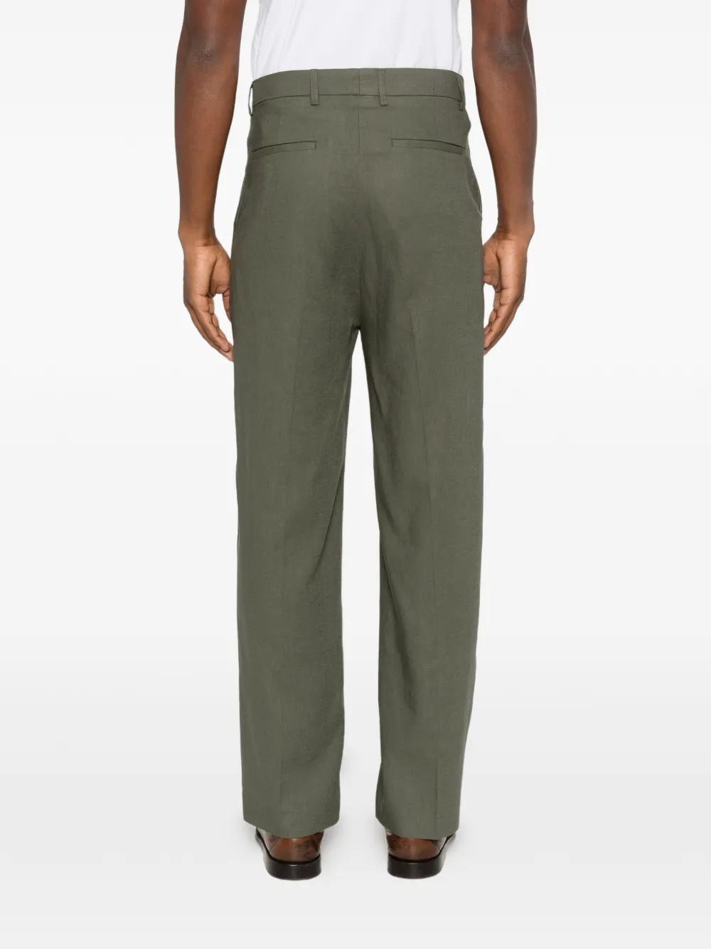 officina sartoriale Siviglia katoenen broek Groen
