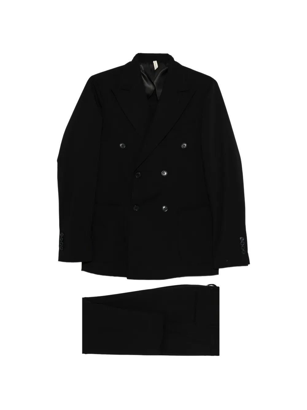 officina sartoriale Miller double-breasted suit - Schwarz