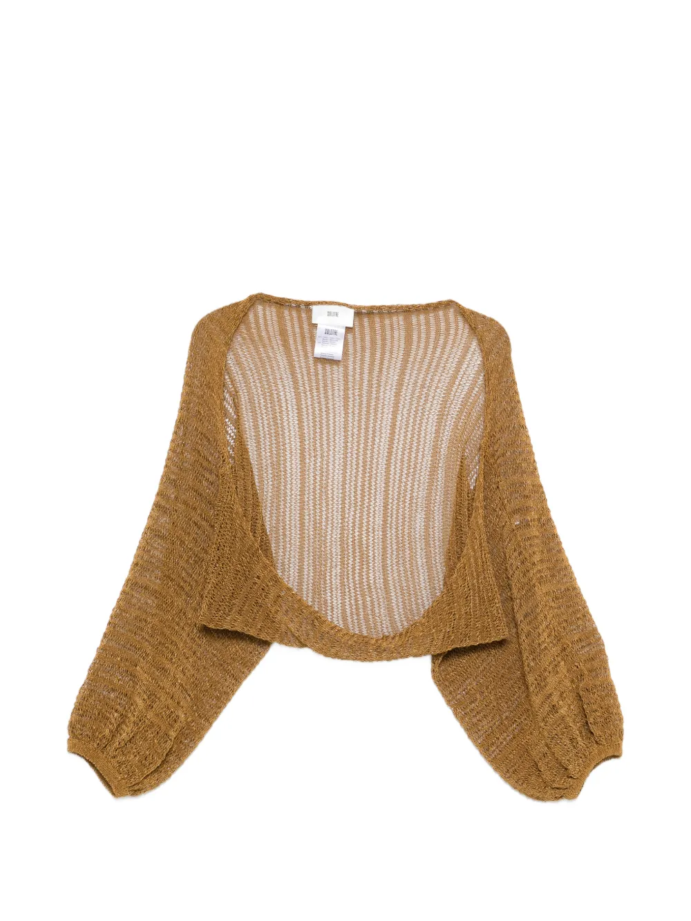 SOLOTRE long-sleeve cardigan - Brown