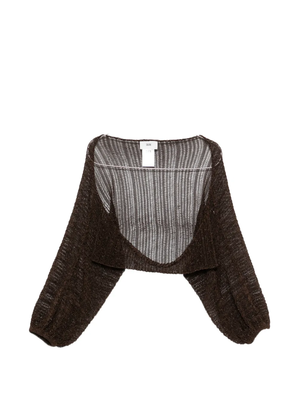 SOLOTRE long-sleeve cardigan - Marrone