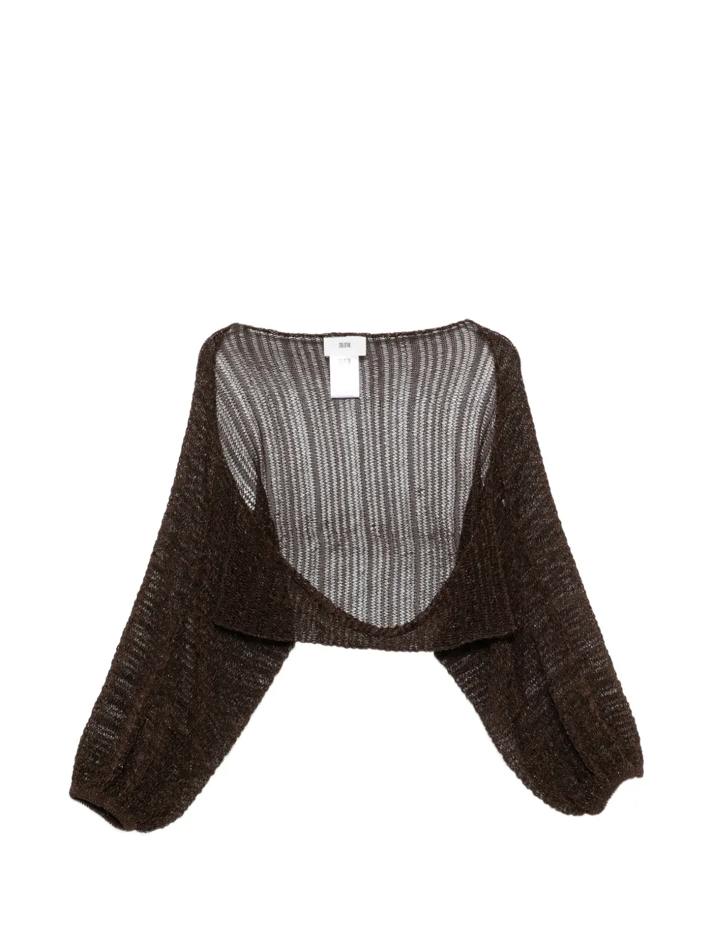 SOLOTRE long-sleeve cardigan - Marrone