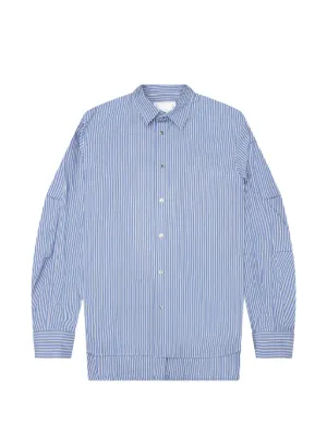 Sacai ストライプ シャツ | ブルー | FARFETCH JP