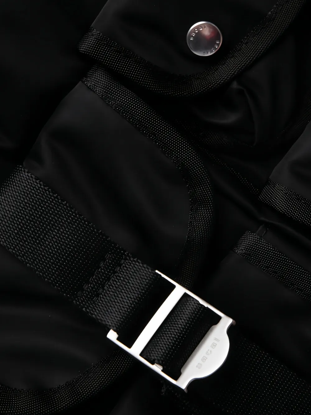 sacai Nylon shopper Zwart