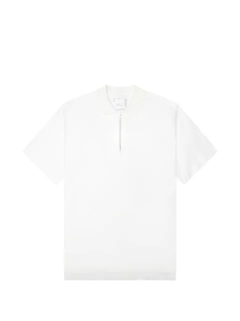 sacai cotton polo shirt