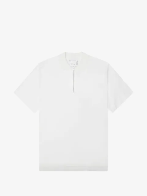 sacai cotton polo shirt
