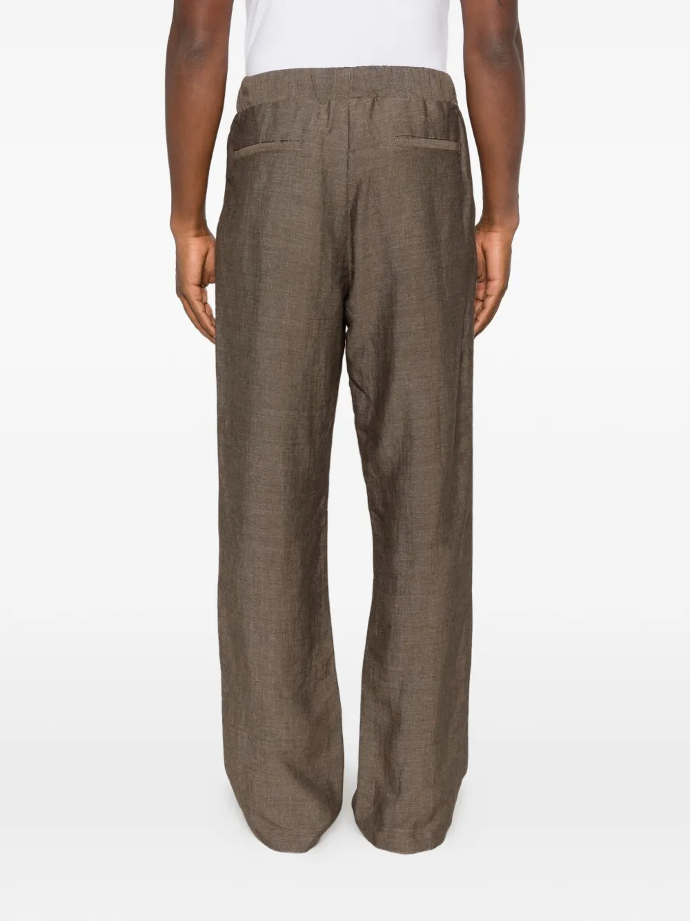 Imperial Drawstring Trousers In Brown