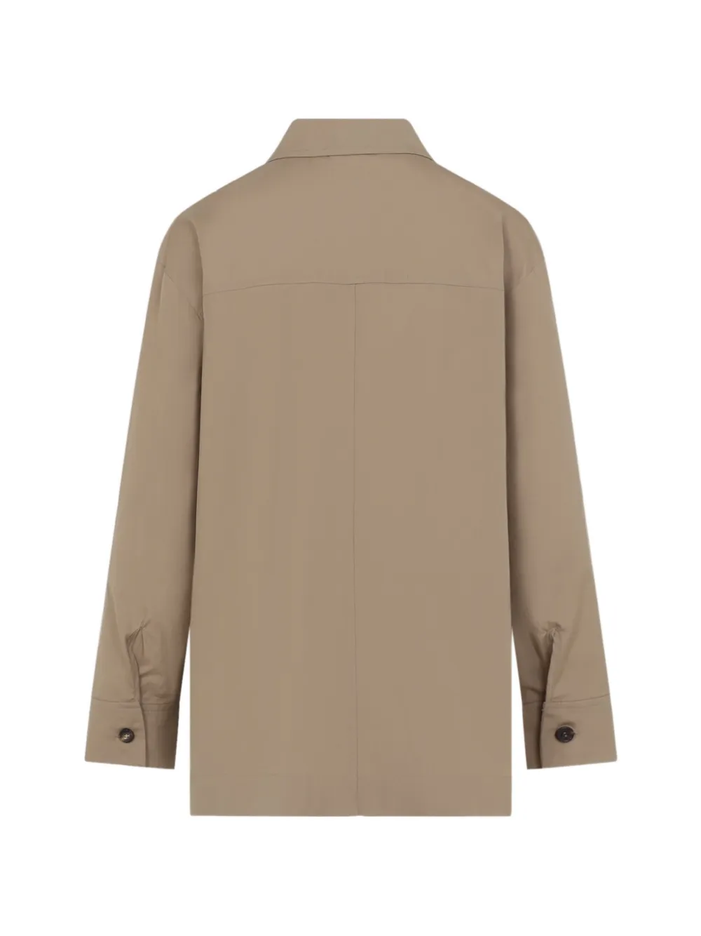 'S Max Mara Marianne katoenen blouse met asymmetrische afwerking Beige