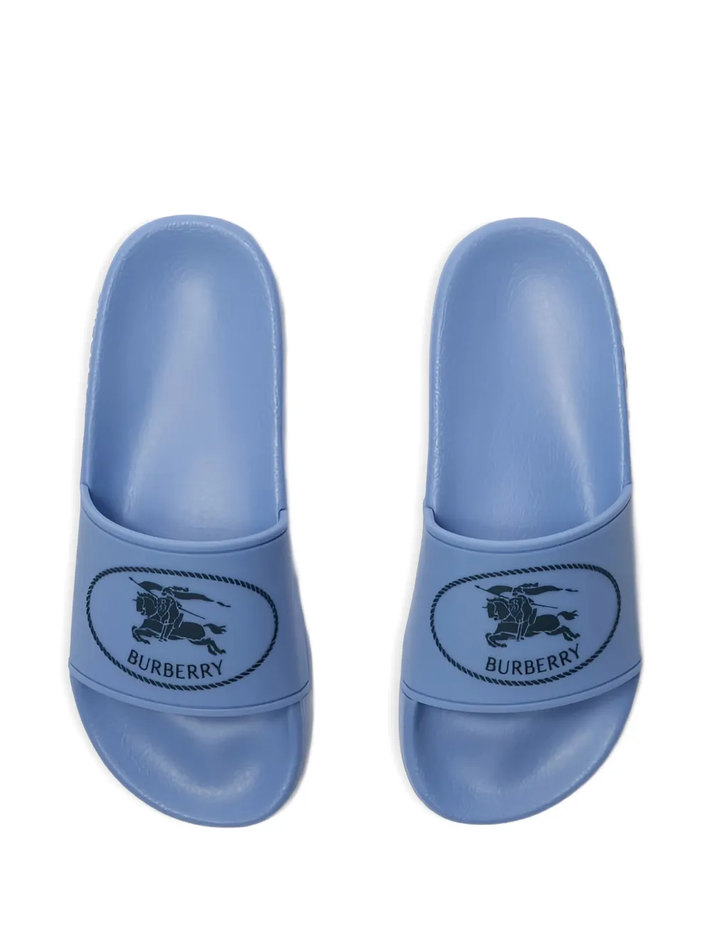Burberry Kids Knight Stamp slippers Blauw