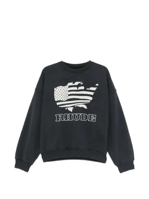 RHUDE logo-print sweater