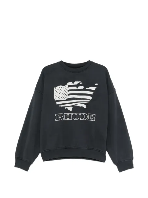 RHUDE logo-print sweater