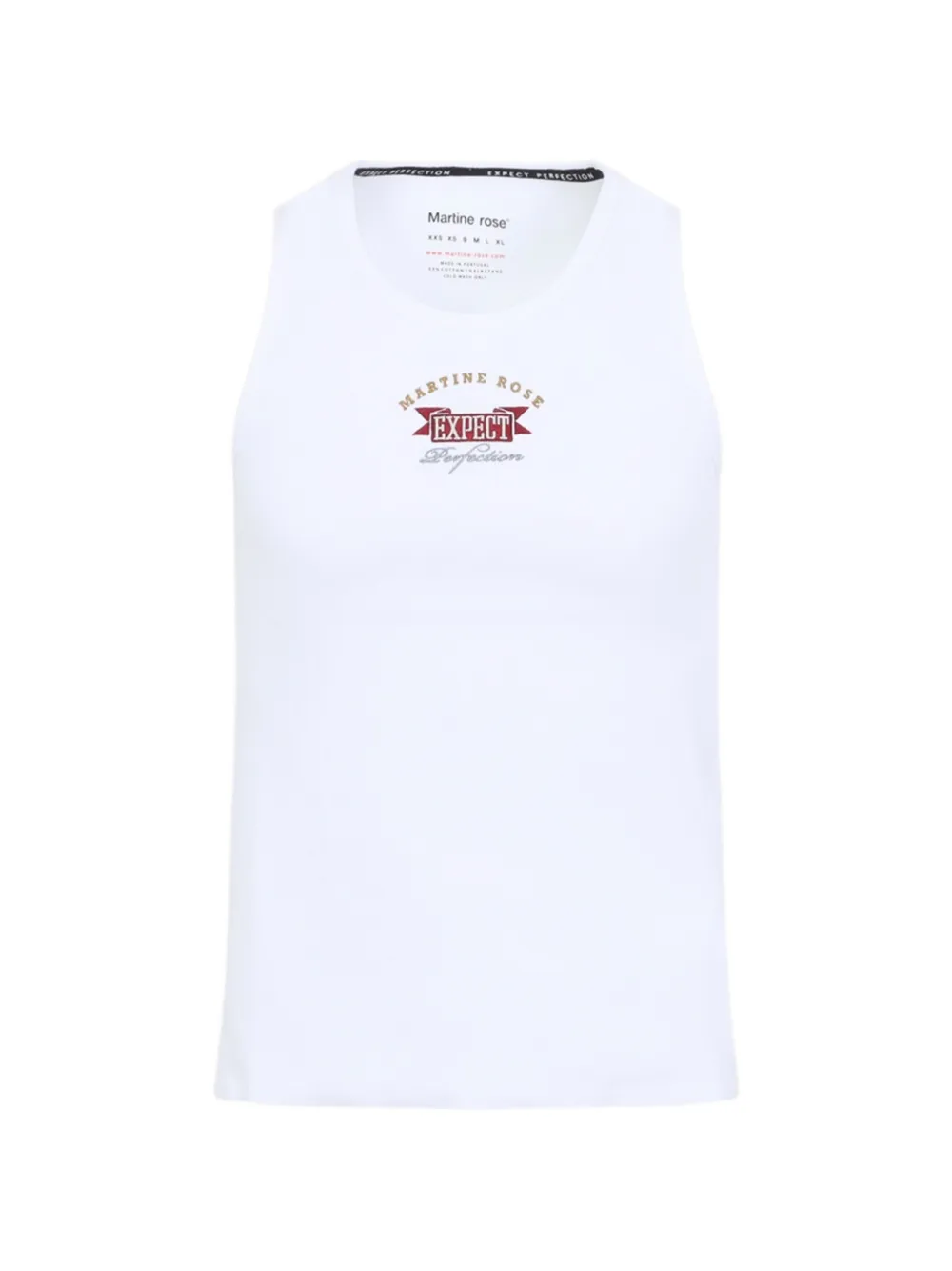 Martine Rose logo-print vest - Bianco