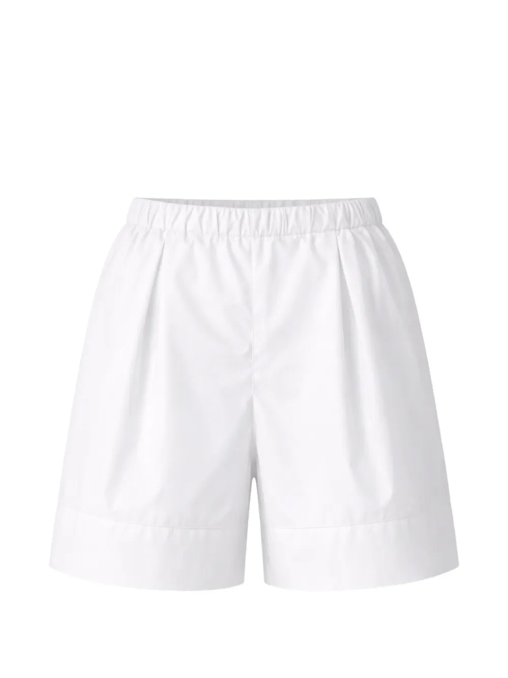 Liviana Conti pleated elasticated-waist shorts - Bianco