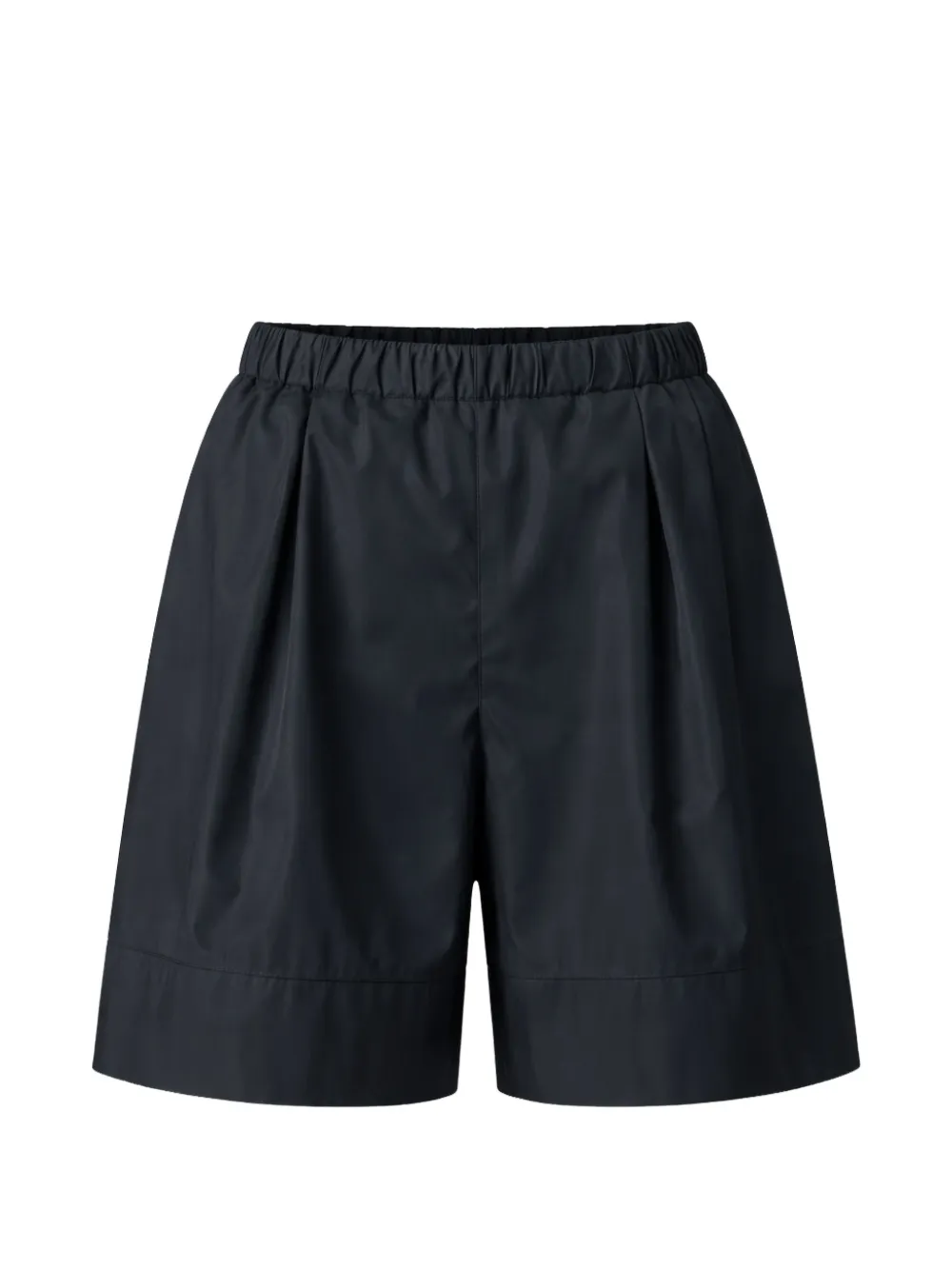 Liviana Conti pleated elasticated-waistband shorts - Nero