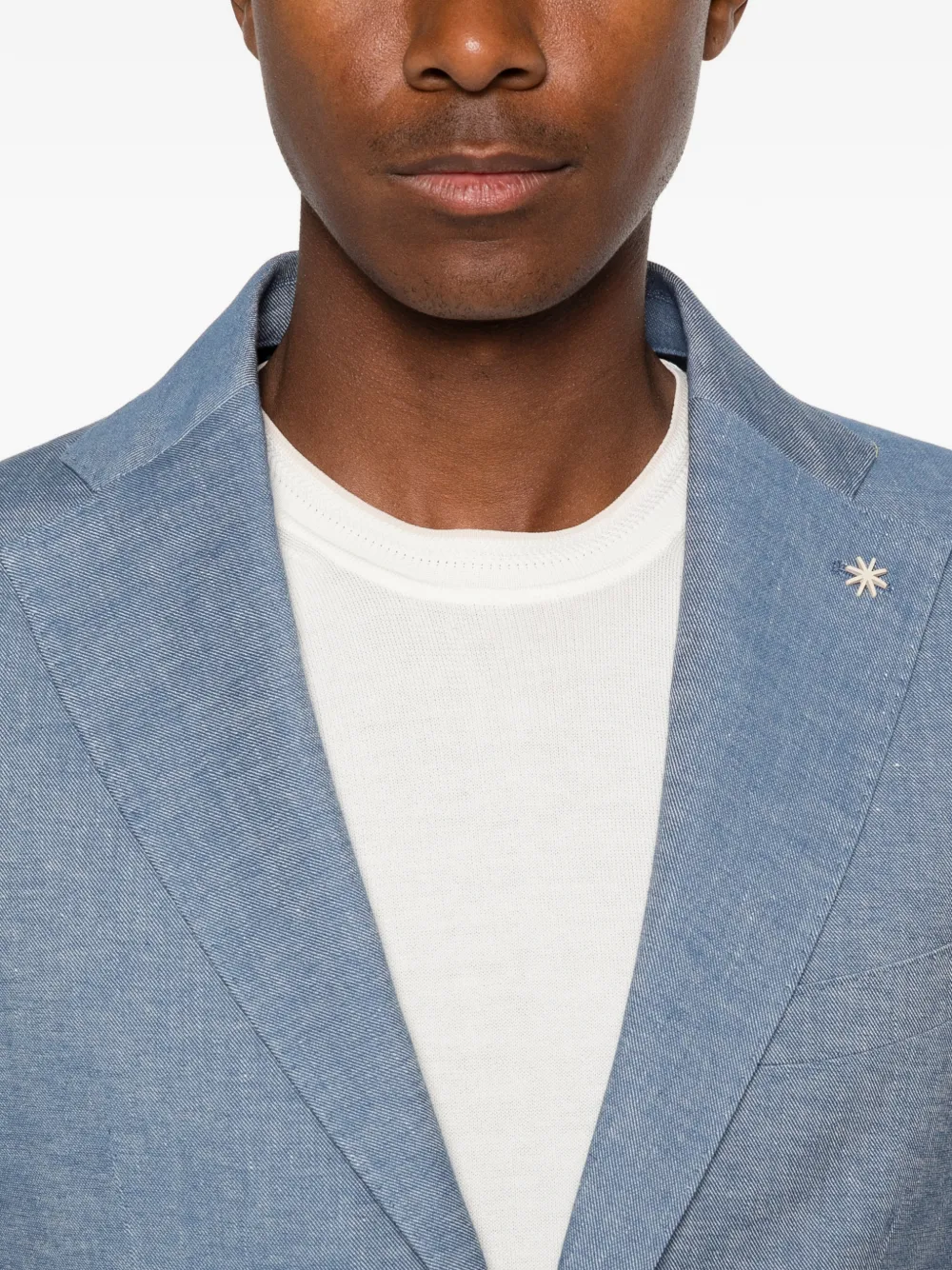 Manuel Ritz Blazer met enkele rij knopen Blauw