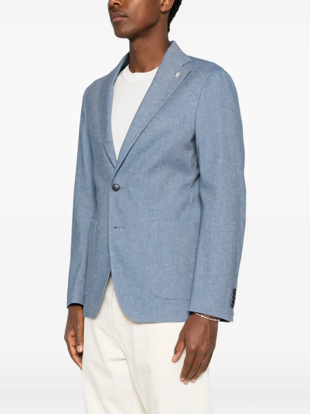  Manuel Ritz Blazer Con Botones - Azul 