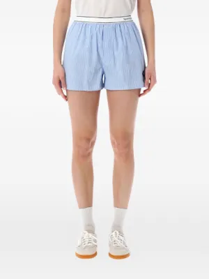 Sporty & Rich ストライプ ショートパンツ | ブルー | FARFETCH JP