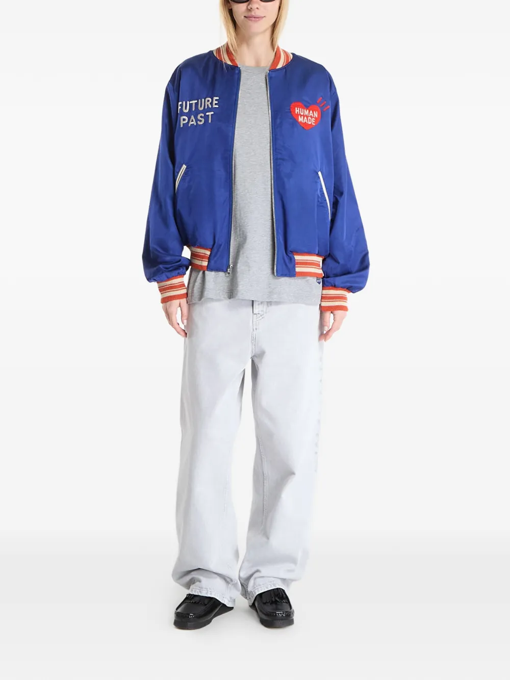 Human Made ハート サテンボンバージャケット | ボンバージャケット