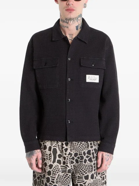 Brain Dead button-up waffle-knit shirt