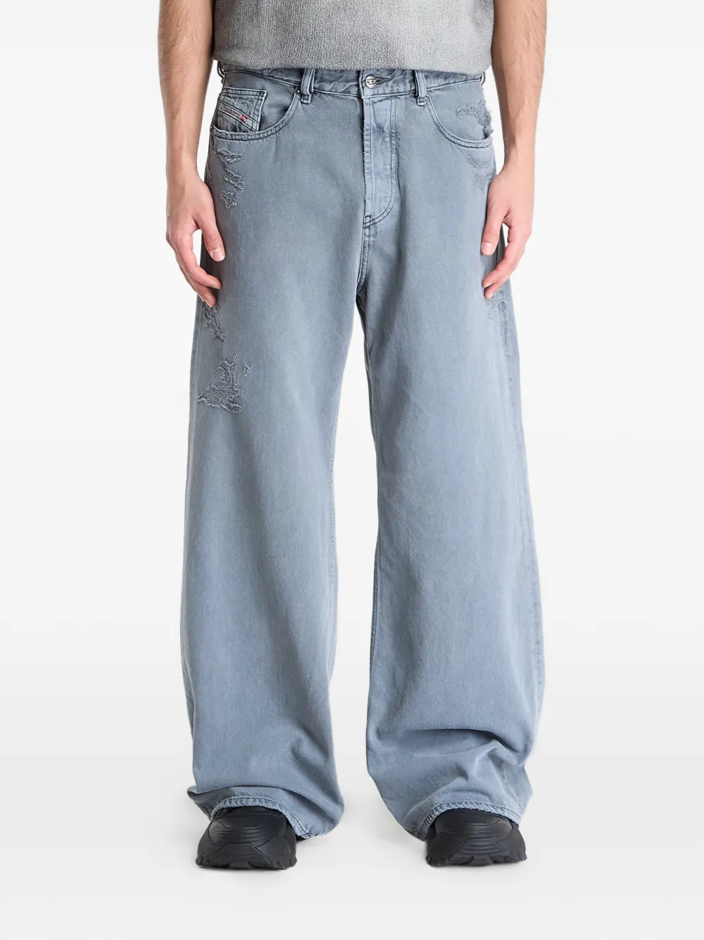 Diesel D-Rise distressed-effect jeans - Blu