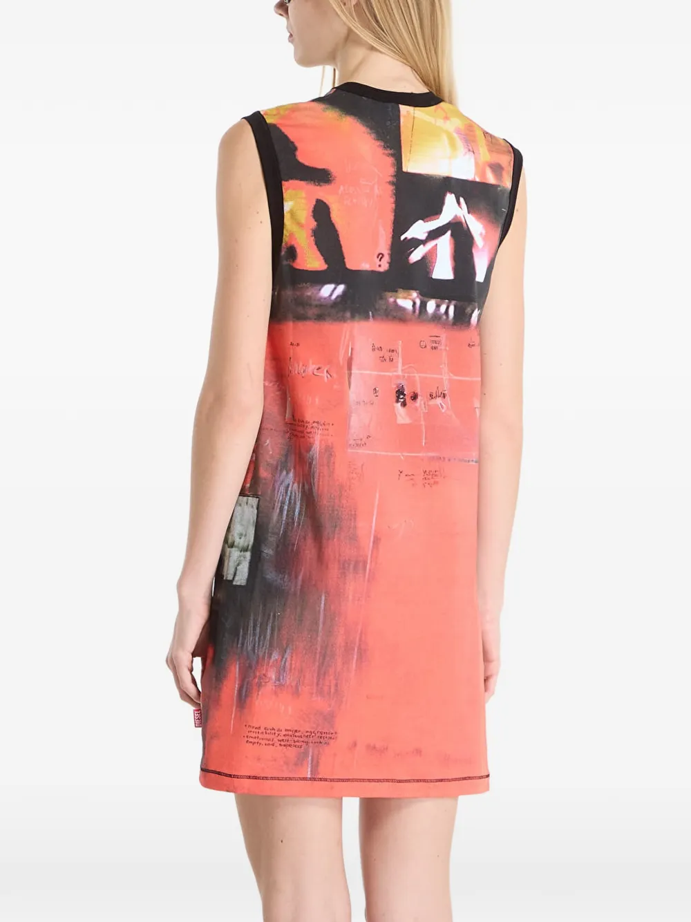 Diesel D-Hessa jurk Rood