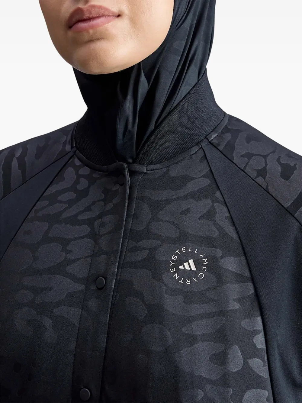 adidas x Stella McCartney jack met print Zwart