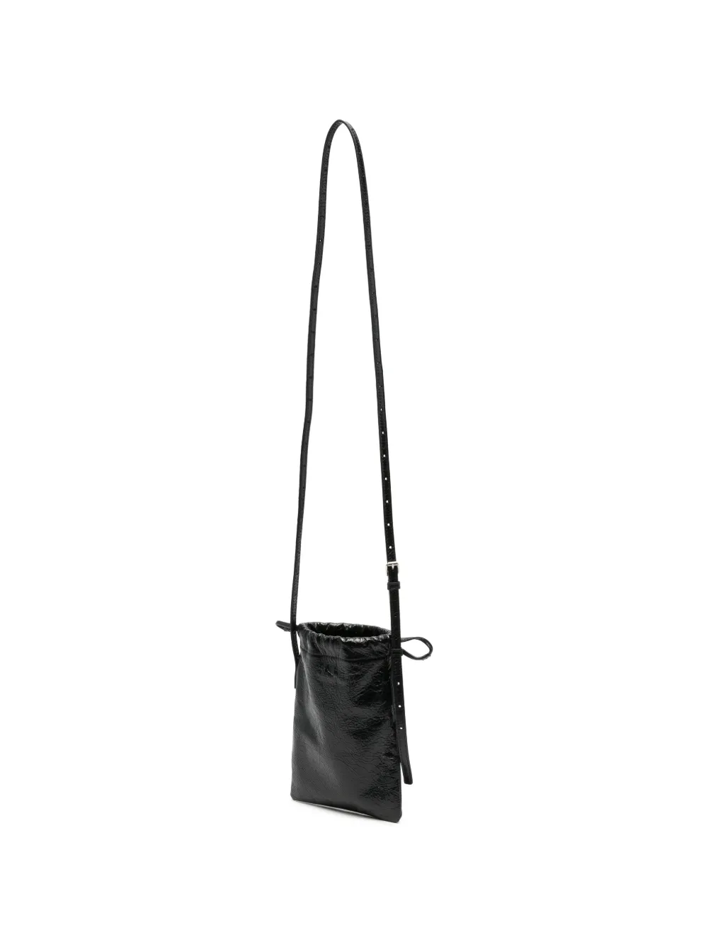 Balenciaga Shopper telefoonhouder met trekkoord Zwart