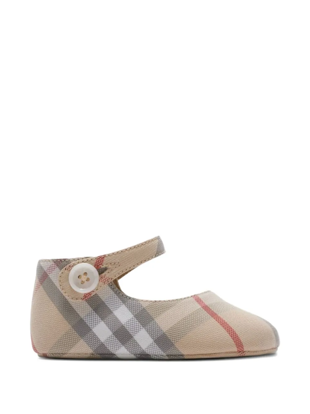 Burberry Kids checkered ballet flats - Toni neutri
