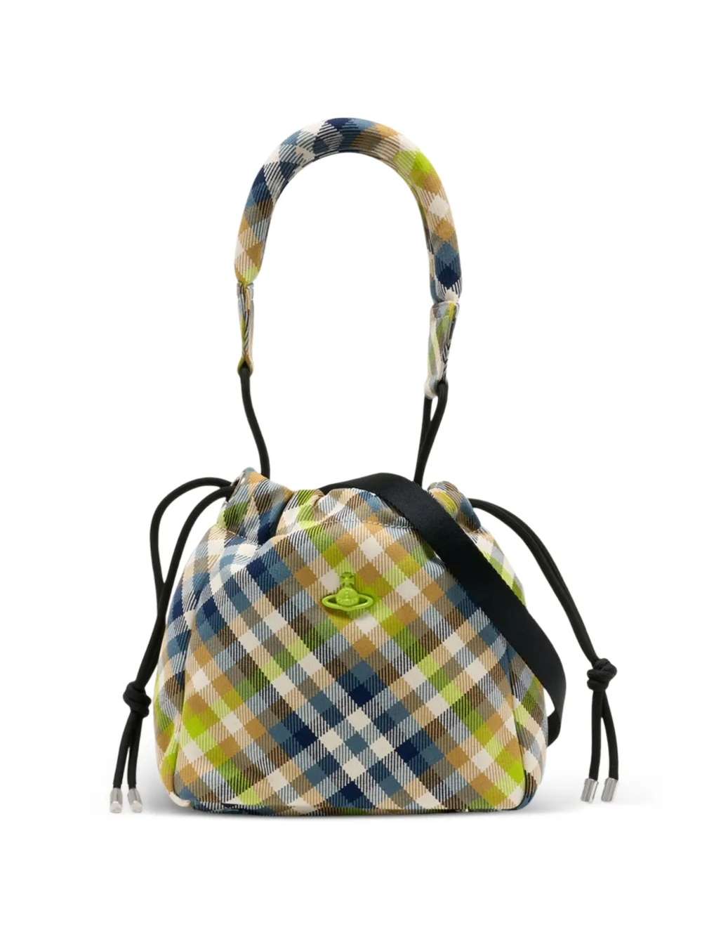 Vivienne Westwood tartan bucket bag - Verde